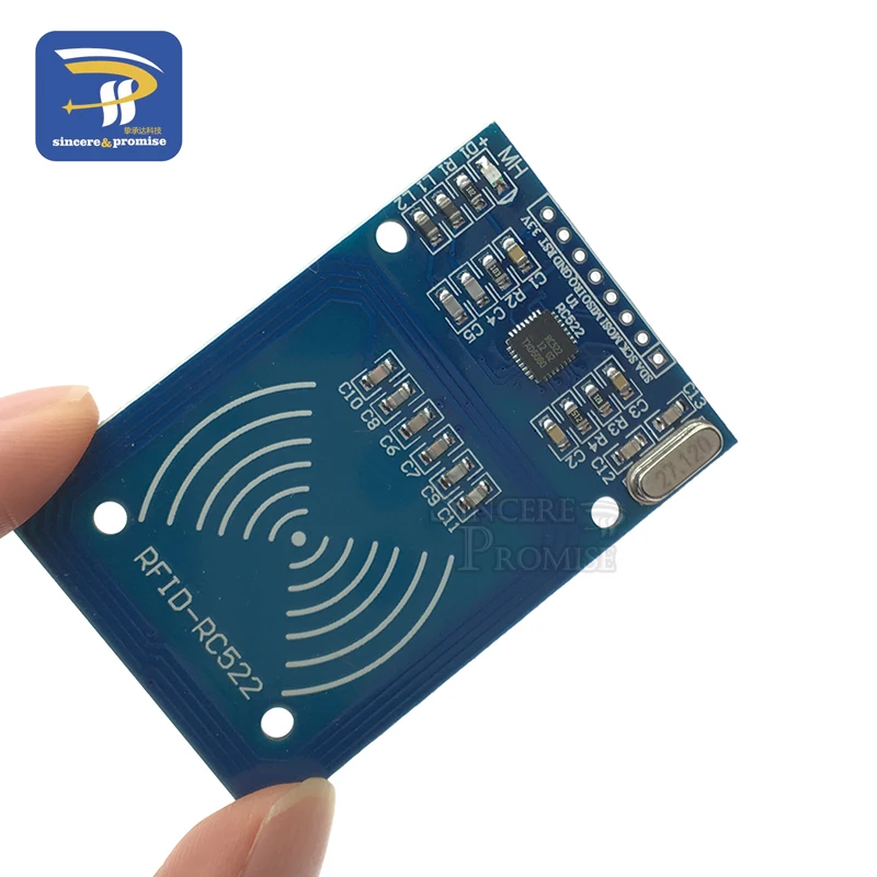 Фото MFRC-522 RC-522 RC522 13,56 МГц Антенна RFID IC беспроводной модуль для Arduino IC KEY SPI писатель ридер IC карта модуль приближения №2