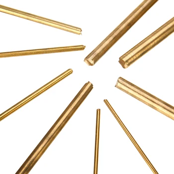 

15pcs Brass Rod Bar Durable Round Connecting Rod Watchmaker Lathe DIY Watch Making Tool Craft Parts 100mm Length