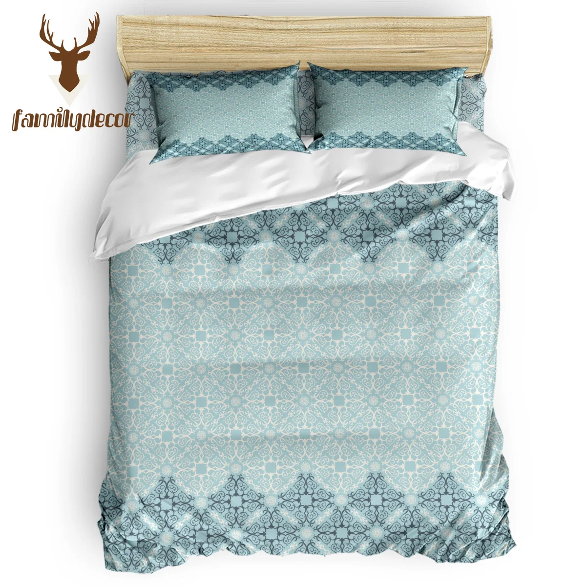 

FamilyDecor Traditional Arabic Flower Pattern Beautiful and Islamic Classic Bedding Set Luxury Comforter Bedding Sets 3D King Si