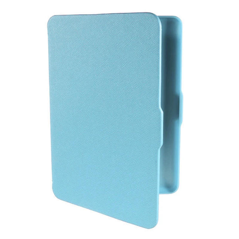 5 упаковок Магнитный PU кожаный чехол тонкий для Amazon Kindle Paperwhite(перекрестный узор, синий