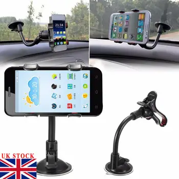 

360° Car Clip Phone Holder Mount Suction Cup Windscreen Dashboard GPS PDA Cell Phone Adjustable Portable Stand Universal