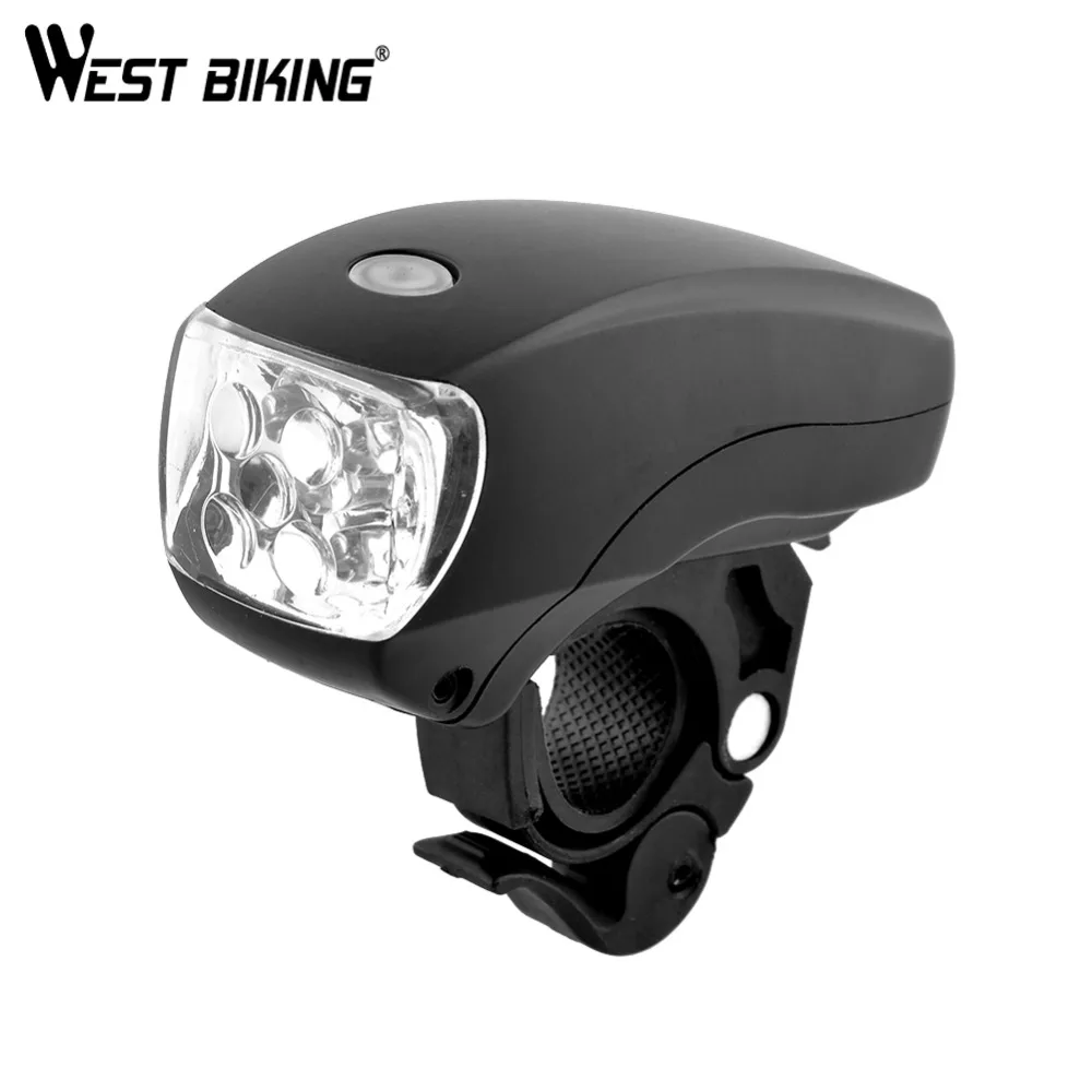 

WEST BIKING Cycling Bike Super Bright 5 LED Front Torch Headlight Light Lamp Bracket 3-Modes Waterproof MTB Road Bicycle Light