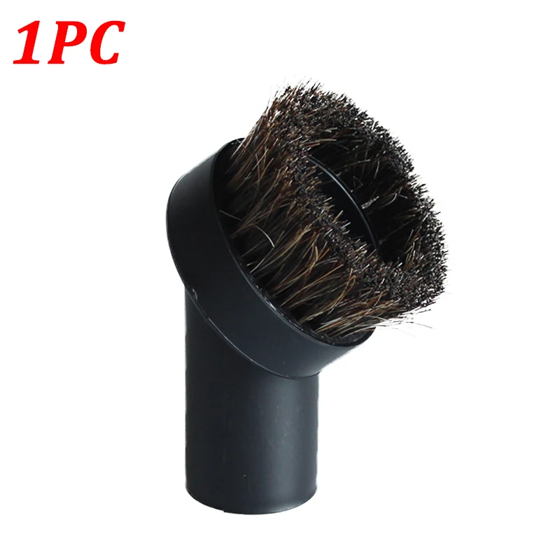 

32mm Horsehair Vacuum Cleaner Brush Head Nozzle 1PC Replacement Round Keyboard Gap Dusting Brush Vacuum Cleaner Spare Parts