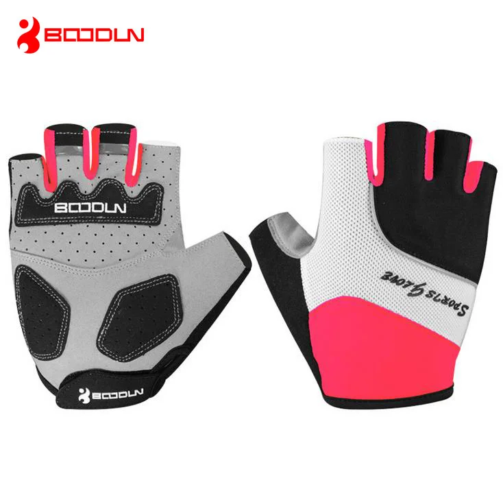 Boodun перчатки на пол пальца для мужчин и женщин перчатки для велоспорта Нескользящие MTB велосипед велосипедный Guantes летние дышащие Ciclismo Racing Luvas