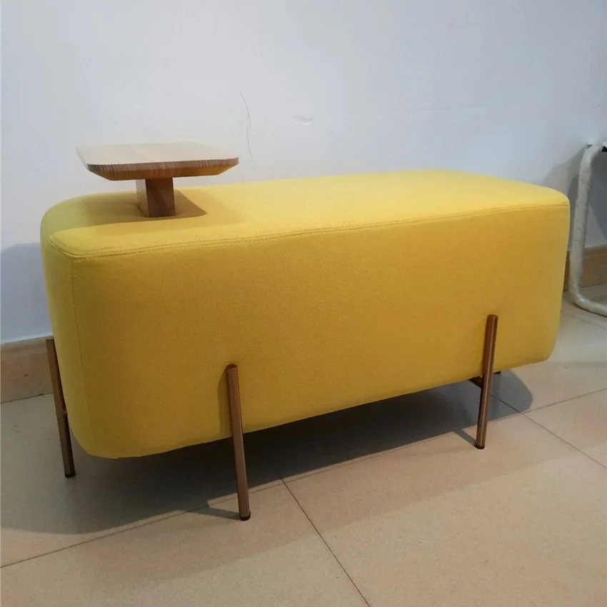 

Living room furniture Sofa Chair Bench 90*45*42CM(Table High 8cm) Ottoman Stool Linon Cotton fabric with304 stainless steel legs