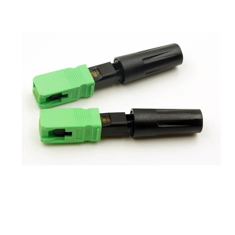 

Free shipping 100PCS/box FTTH SCAPC single-mode fiber optic SC APC quick connector SC APC FTTH Fiber Optic Fast Connector