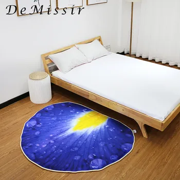 

2018 New Purple Petal 3D Print Carpet For Living Room 125x148cm Chair Pad Home Decorate Children Kids Play Mat Floor Rugs