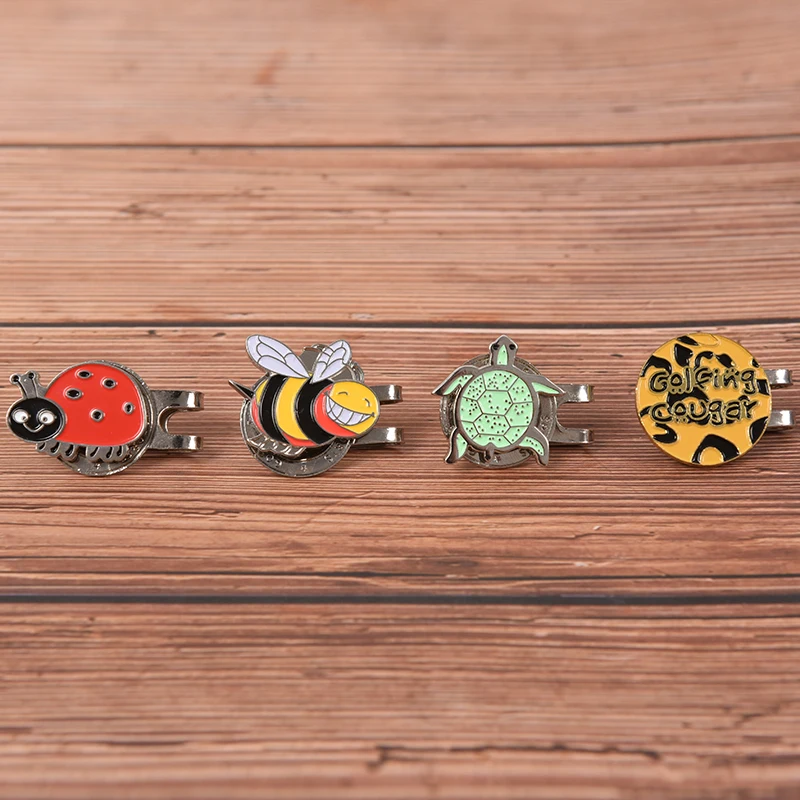 GUOMUZI 25 ملليمتر الغولف قبعة كليب ماركر الجولف وملحقاتها الكرة المغناطيسي قبعة مقاطع في الهواء الطلق سبائك الغولف المشجعين لوازم اكسسوارات