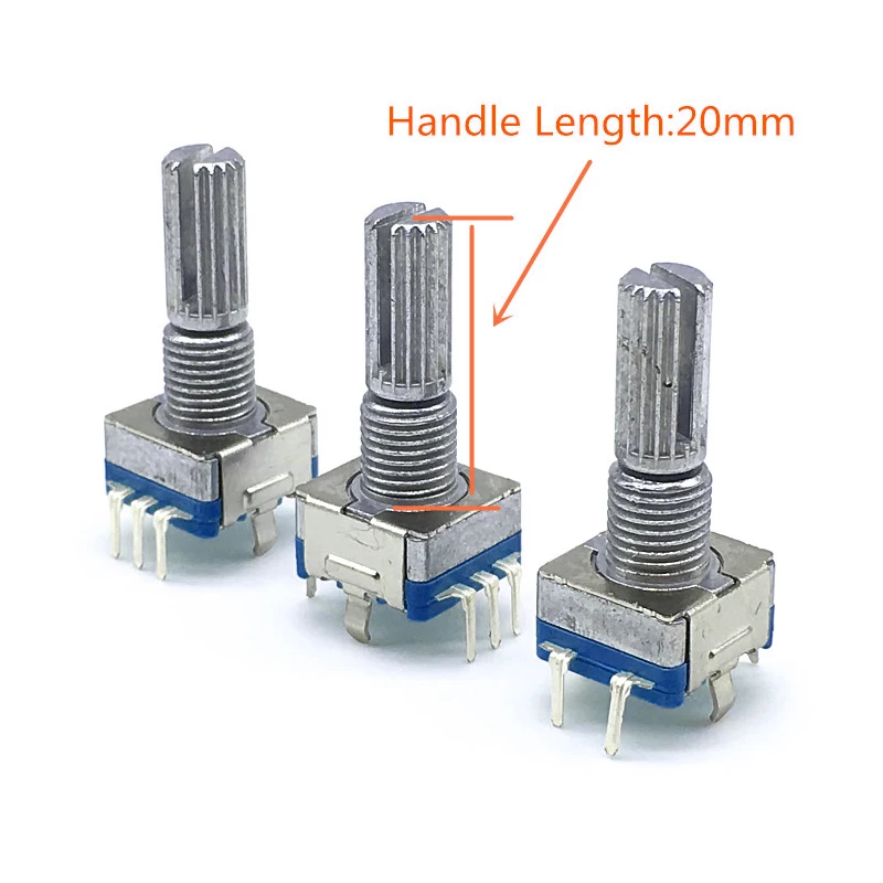 

Plum handle 20mm rotary encoder coding switch / EC11 / digital potentiometer with switch 5 Pin