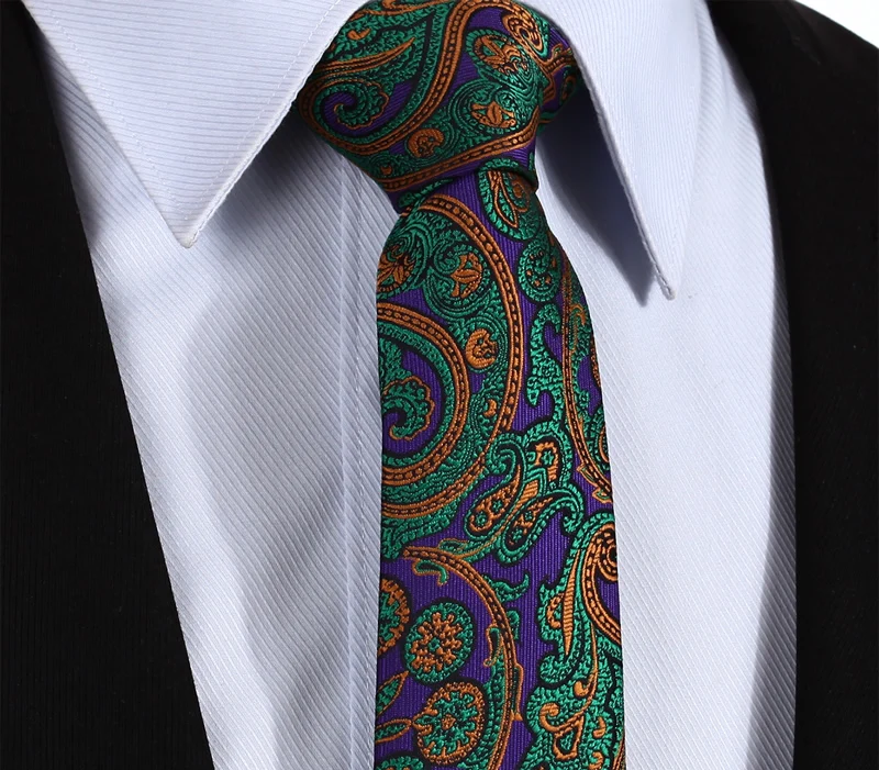  TP806G7 Green Purple Paisley 2.75