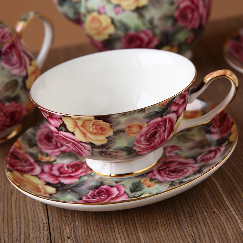 Buy high end Fashion bone china coffee mug set with