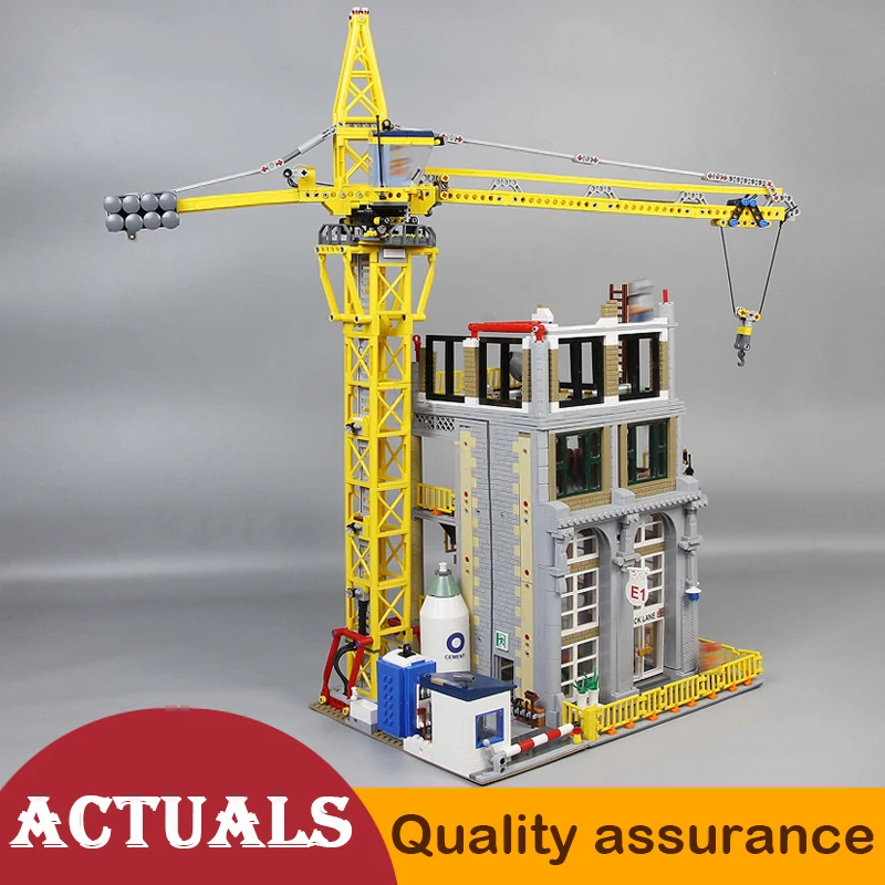 

15031 City Modular Construction Site Crane Building Blocks Model Bricks Educational Toys LegoINGlys Ideas MOC