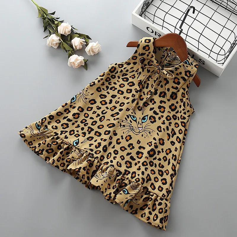 

2-7 years High quality girl dress 2019 new summer fashion bow ruched kid children girl clothing party princess dress