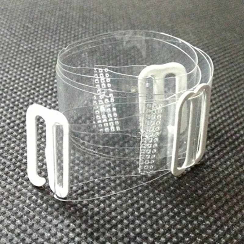 1.5 cm Wide Clear Bra Straps Women Elastic Transparent Silicone Bra
