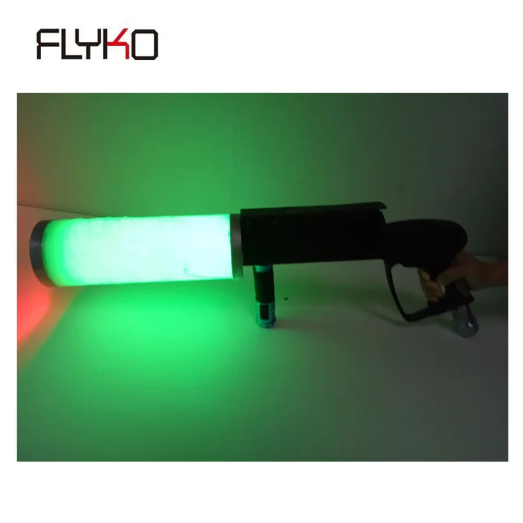 

Free Shipping hot sale DJ Led CO2 Gun With Battery 7 Colors Tube+4PCS 3W LED