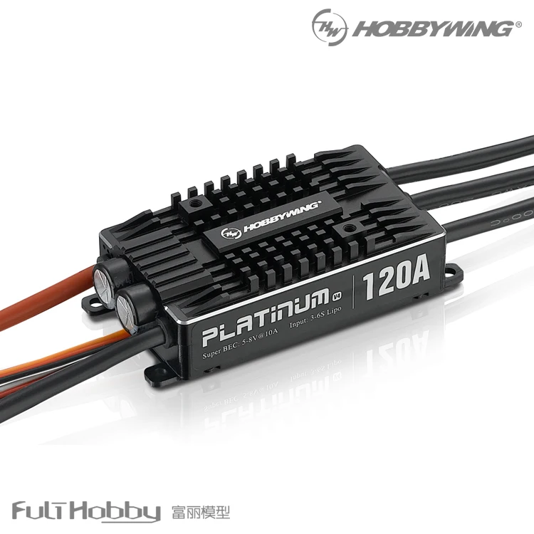Щеточный электронный регулятор скорости Hobbywing Platinum Pro V4 120A с диагональю экрана 3 6 S