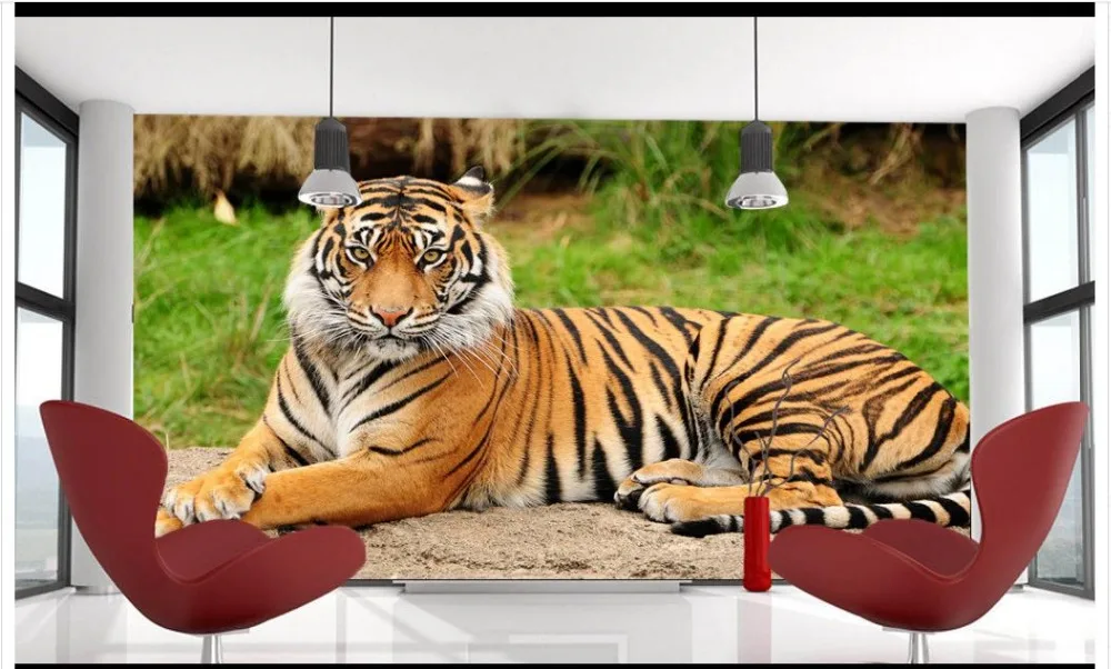 

3D photo wallpaper custom 3d wall murals wallpaper king of the animals the east-northern tiger tiger mural wall 3d room decor