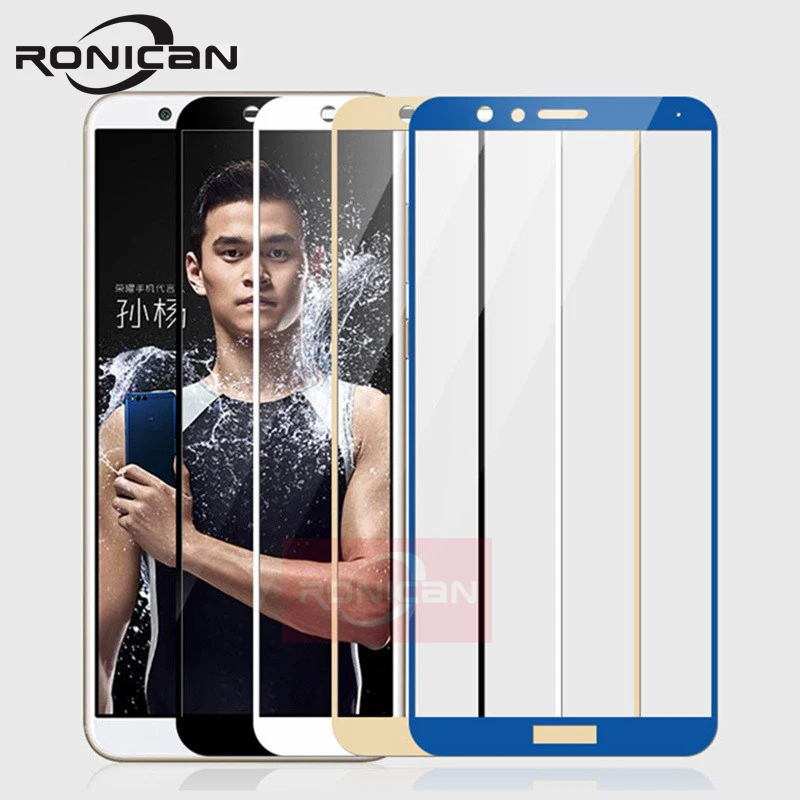 Защита экрана для Huawei Honor 7X стекло закаленное полное покрытие RONICAN | Мобильные
