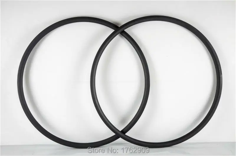 2pcs New 700C 24mm Clincher Rim Road Bike Matt 3K UD 12K Full Carbon Fibre Bicycle