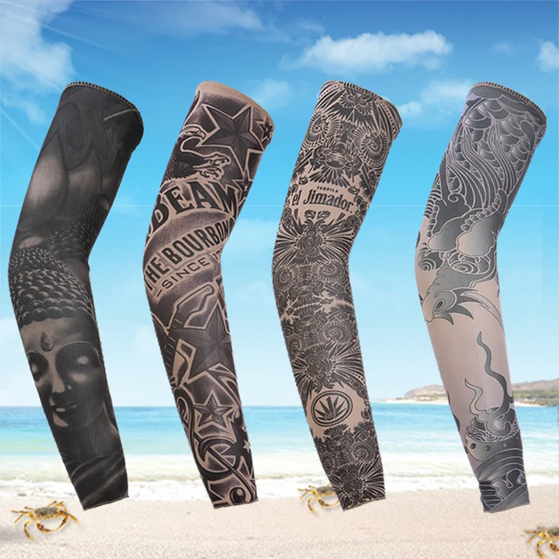 man tattoo arm warmers fashion venda quente de moda de nova finas Punk
