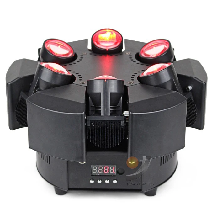 

6x10W LED Beam effect Moving Head light with Halo Ring for DJ Stage Lighting Party Disco Moving heads Light