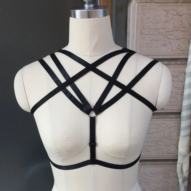 2017 Body Cage Harness Exotic Costumes Black C