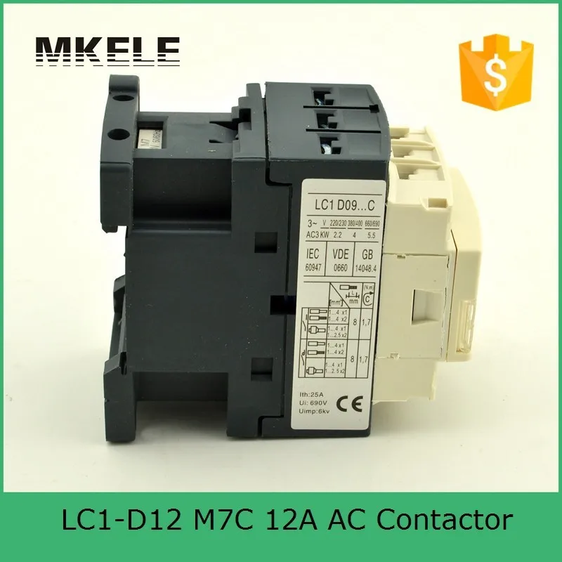 

LC1D12M7 AC Contactor 12A Telemecanique Magnetic Electrical Contactor 24V 36V 110V 220V 380V Coil Voltage