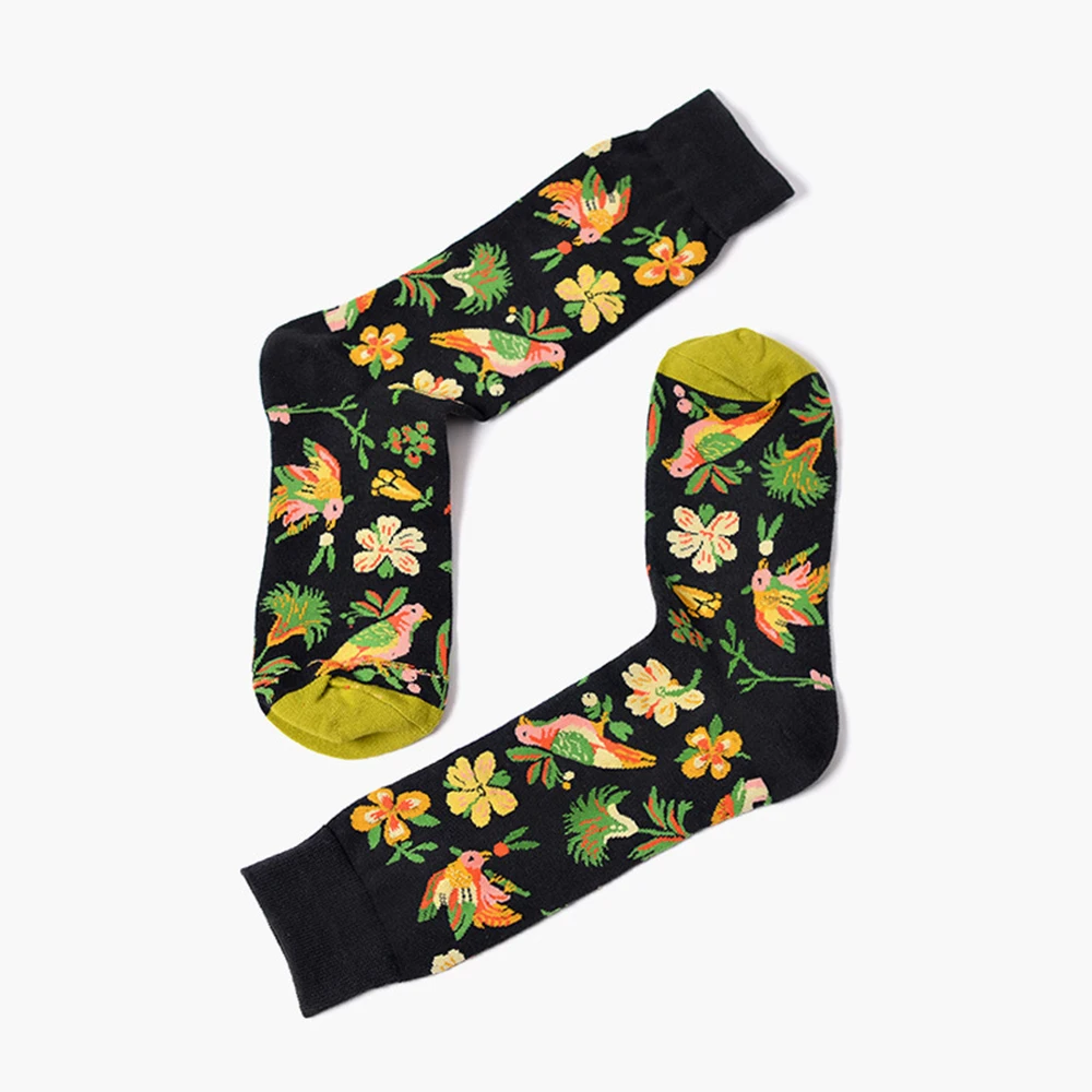 2017 пара лодыжки носки для девочек индивидуальный прилив бренд короткие женские Happy Home Four Seasons хлопчатобумажные забавные носки Chaussette