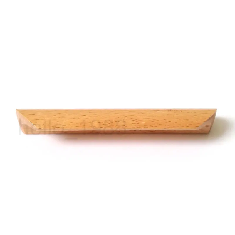 

Varnish 96mm Wooden Wood Cabinet Handle Pull Cupboard Closet Drawer Pull Handle Furniture Handle Bar Wholesale H1614