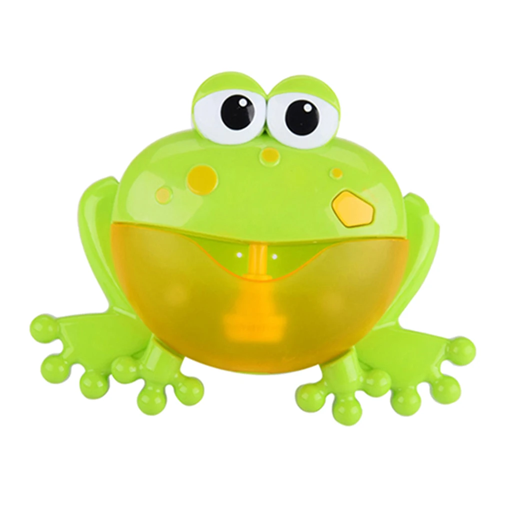 Baby Bath Bubble Machine Big Frogs Automatic Bubble Maker Blower Music Bathtub Soap Toy for Kids