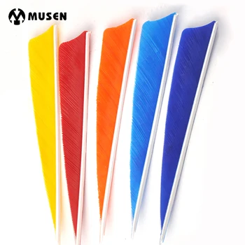 

12pcs/lot 4 Inches Turkey Feather Real Arrow Feather Vans DIY Arrow Fletching For Archery Hunting Shooting