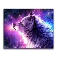 На заказ Алмазная картина волк вышивка крестиком Рождество Санта Клаус Снеговик hibah домашний декор diy pintura Диаманте понто Круз фильмы