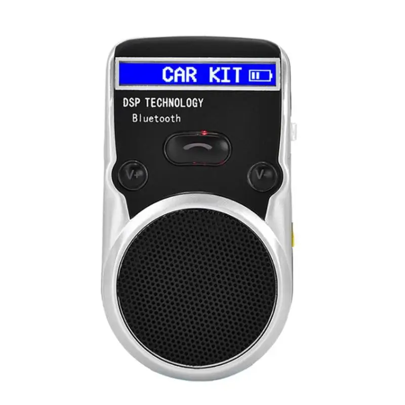 

VODOOL G3 Solar Charger Bluetooth Car Kit Wireless Hands-free Call Phone ID LCD Display English Speaker Car Sun Visor Clip Kit
