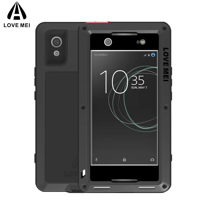 

LOVE MEI Metal Aluminum Case For Sony Xperia XA1 Ultra Cover Powerful Armor Shockproof Waterproof Case For Sony Xperia XA1 Ultra