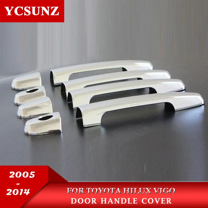For Toyota Hilux Accessories ABS Chrome Door Handle Cover For Toyota