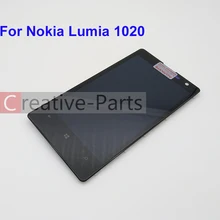Оригинальный ЖК дисплей для Nokia Lumia 1020 черный цвет с рамкой