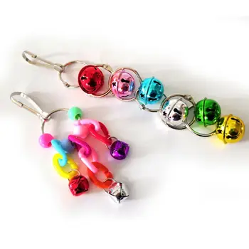 

6Pcs Bird Chewing Hanging Bell Toy Pet Parrot Hammock Swing for Small Medium Birds