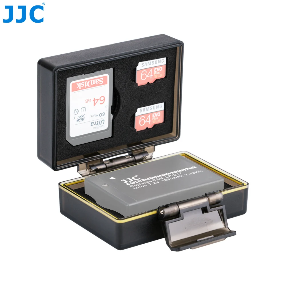 Камера JJC держатель батареи сумка для Canon LP E6/LP E6N/LP E17/sony NP FW50/Fujifilm W126 SD/MSD/TF