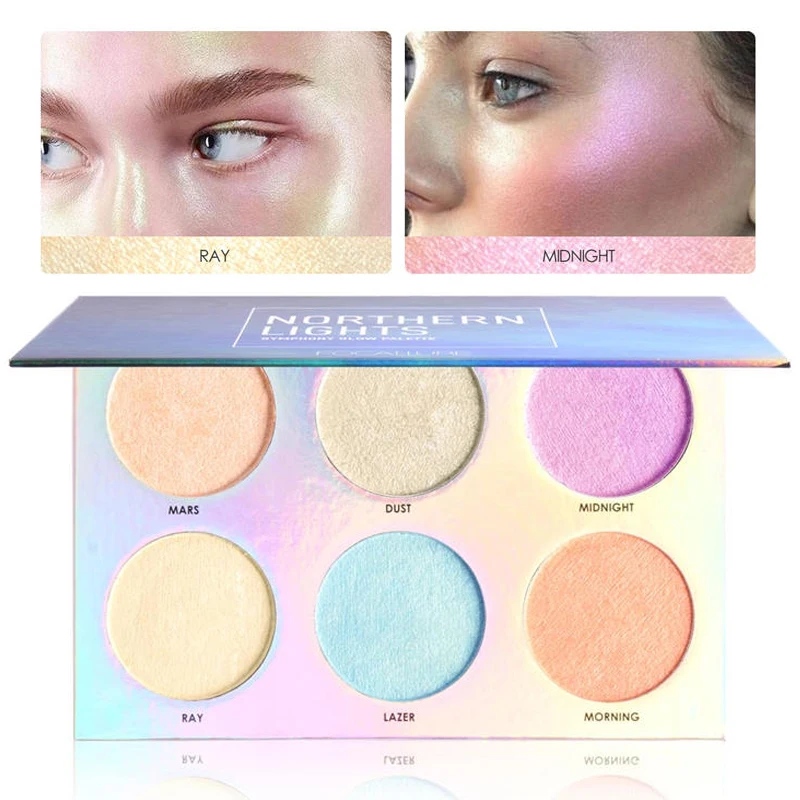 Brand FOCALLURE Face Bronzer Shimmer Highlighter Makeup Palette Oil