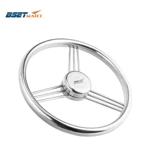 BSET MATEL 13-1/2 ''342 мм рулевое колесо из нержавеющей стали 316 морской класс 3 Спицы 15 градусов Морская Лодка Яхта аксессуары