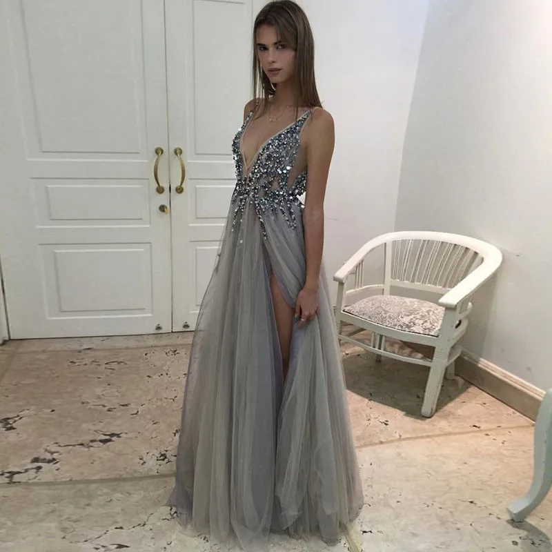 long evening gowns with slits