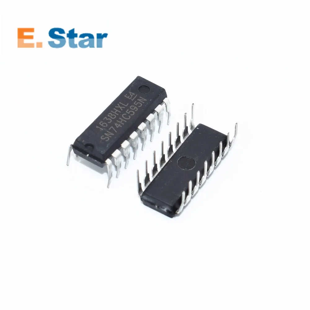 Новые и оригинальные интегральные схемы SN74HC595N DIP16 SN74HC595 DIP 74HC595N 74HC595 10 шт.|ic 74hc595|dip