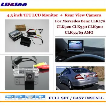 

Liislee For Mercedes Benz CLK270 CLK320 CLK350 CLK500 CLK55 Car Reverse Rear Camera + 4.3" LCD Monitor = 2 in 1 Parking System
