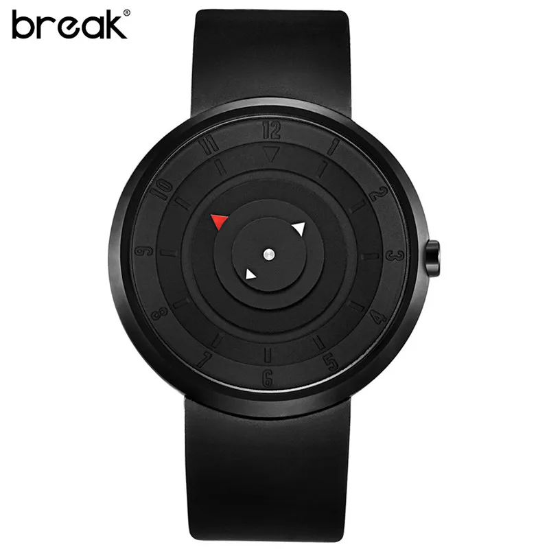 Break Unisex Creative Fashion Casual Quartz Watches Silicone Strap Sports Top Brand Men Women Classic Wristwatch