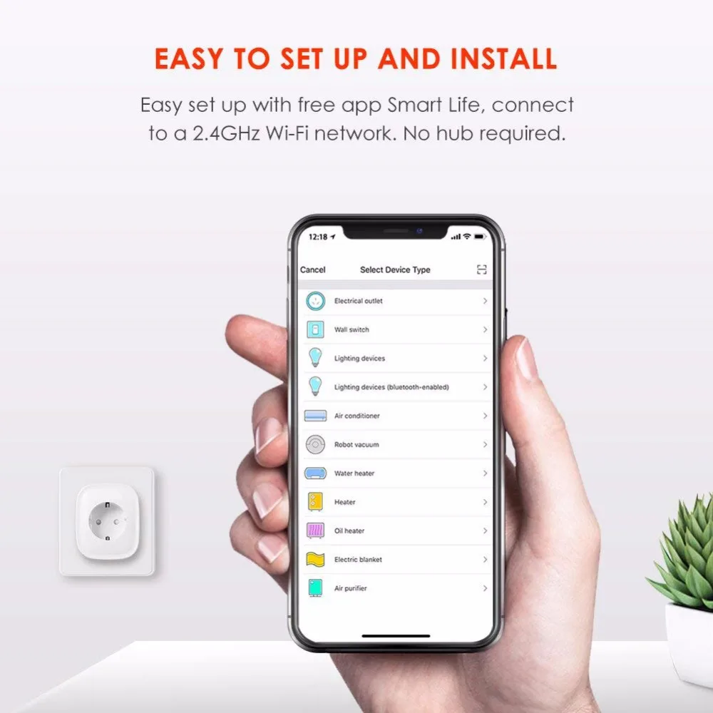 Hyleton Wi-Fi разъем ЕС разъем питания wifi умная розетка монитор энергопотребление мобильное приложение дистанционное управление для умного дома