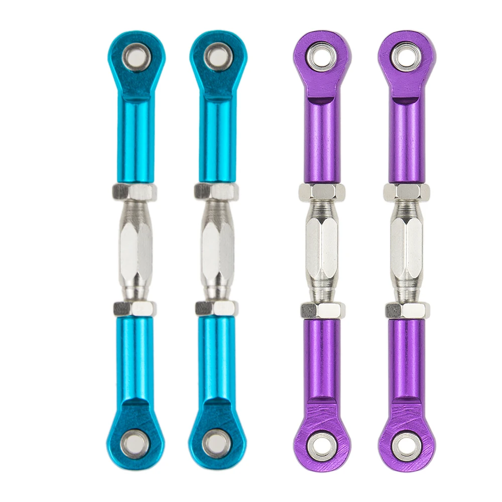 

2PCS/4PCS Steering Tie-Rod Servo Link Parts For Hi Speed 1/10 HSP Universal Spare Parts 166017 63-74mm From Hole to Hole