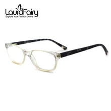 Лаура Фея Мода Цвет блок оптические глаз Очки ацетат Очки Рамки Для женщин армасан-де-oculos-де-грау Para Mulher lf709181