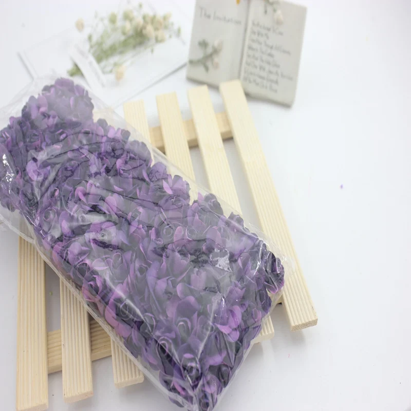 144 шт мини милые бумажные розы ручной работы искусственные цветы для свадебного украшения DIY ВЕНОК подарок Скрапбукинг Ремесло поддельные цветы - Цвет: purple