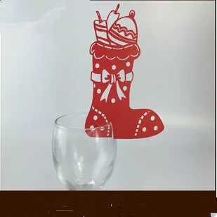 

100Pcs PASAYIONE Boots Shaped Wedding Christmas Party Table Place Name Card Casamento Favors Party Decor Creative Table Markers