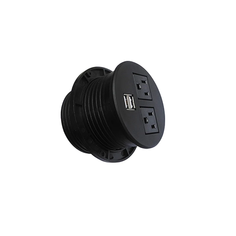 Мини розетка с круглыми втулками: 2 плоских розетки usb порта для зарядного